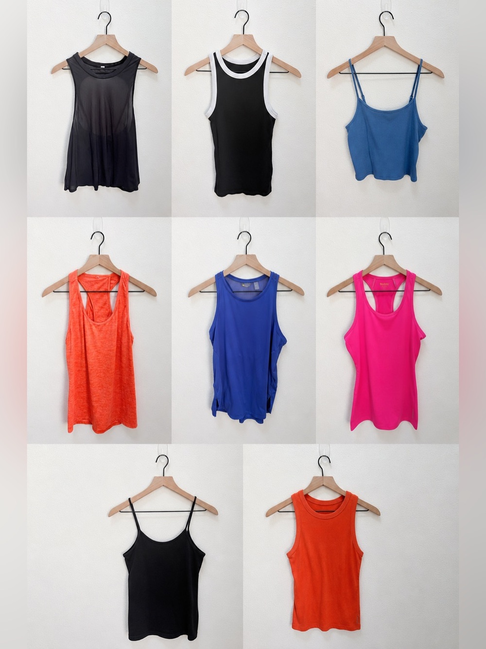Zella Tank Top Bundle Lot 8 Pieces Xs Small Medium Athleisure Mixed Brands